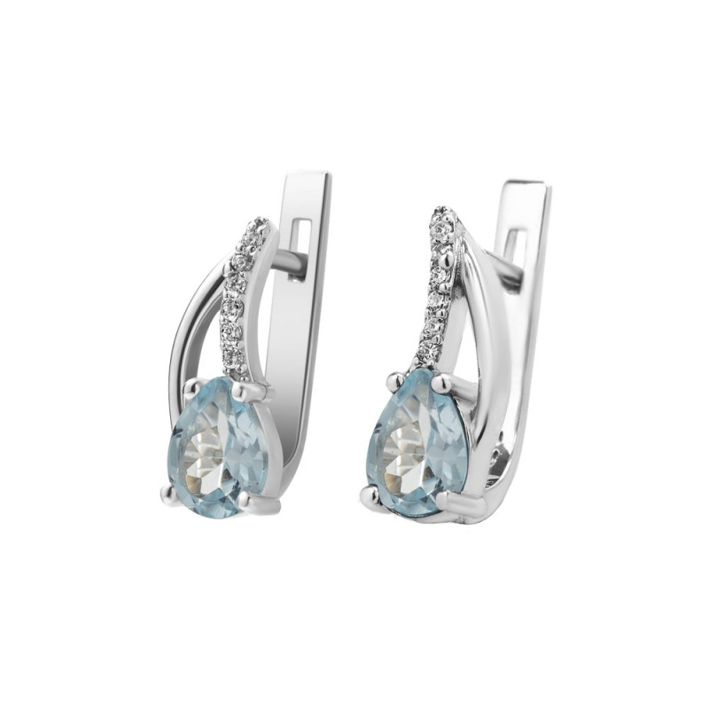 Sky Topaz Earrings 074-3910