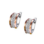 Срібні сережки з фіанітом Klarina-2010