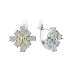 Срібні сережки з опалом 180-55