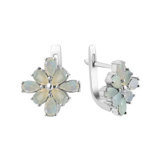 Срібні сережки з опалом 180-55