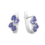 Earrings with tanzanite 070-3510