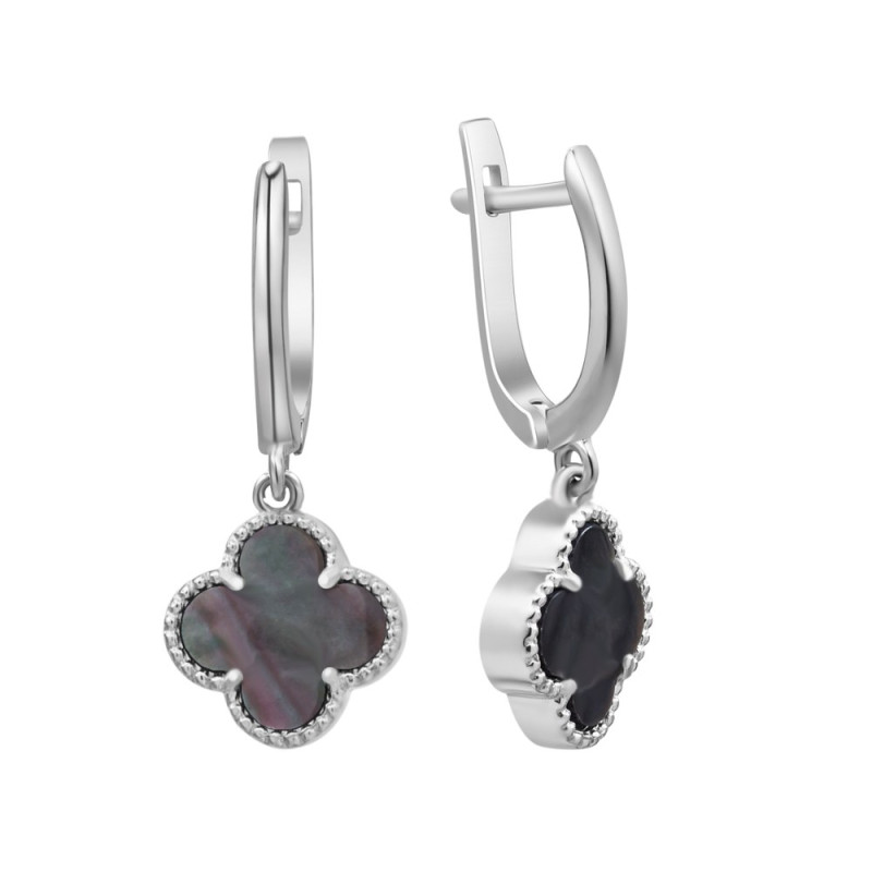 Серебряные серьги с перламутром S122-91