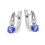 Серебряные серьги с танзанитом 069-3510