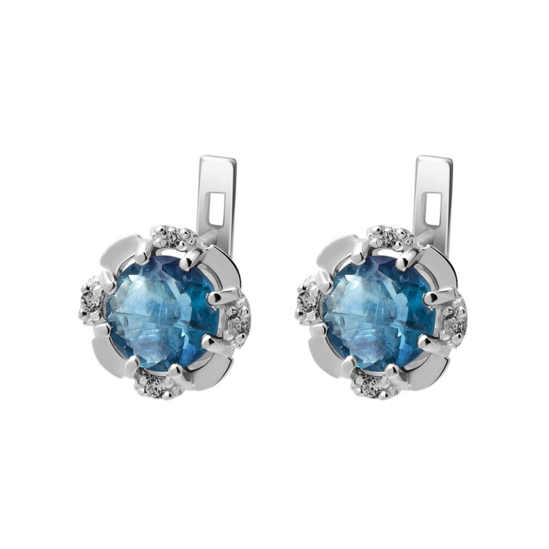 Blue john fluorite earrings 167-5810