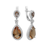 Серебряные серьги с нано султанитом 178N-8210