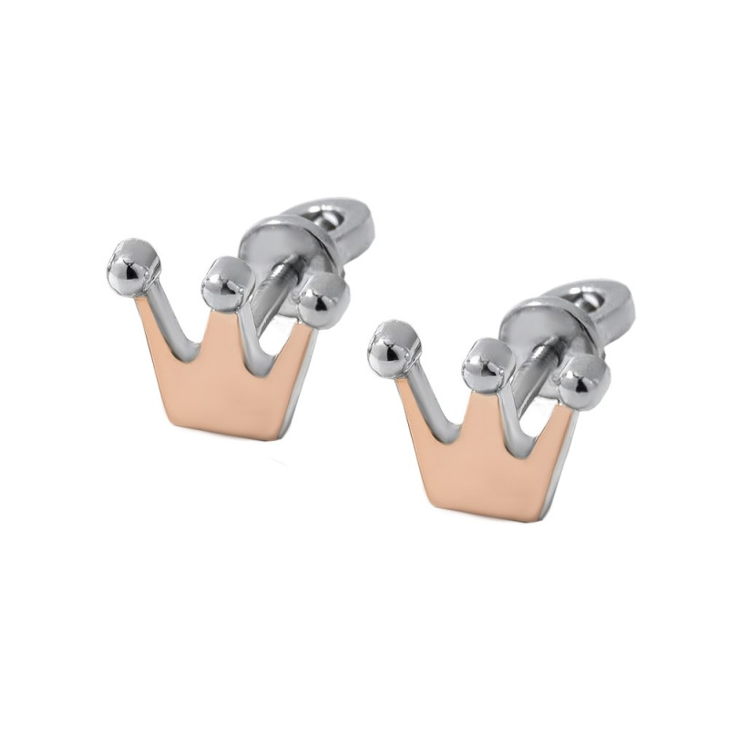 Silver studs with accents of gold King