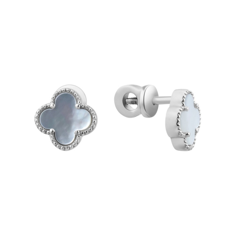Silver Pearl Earrings S123-90