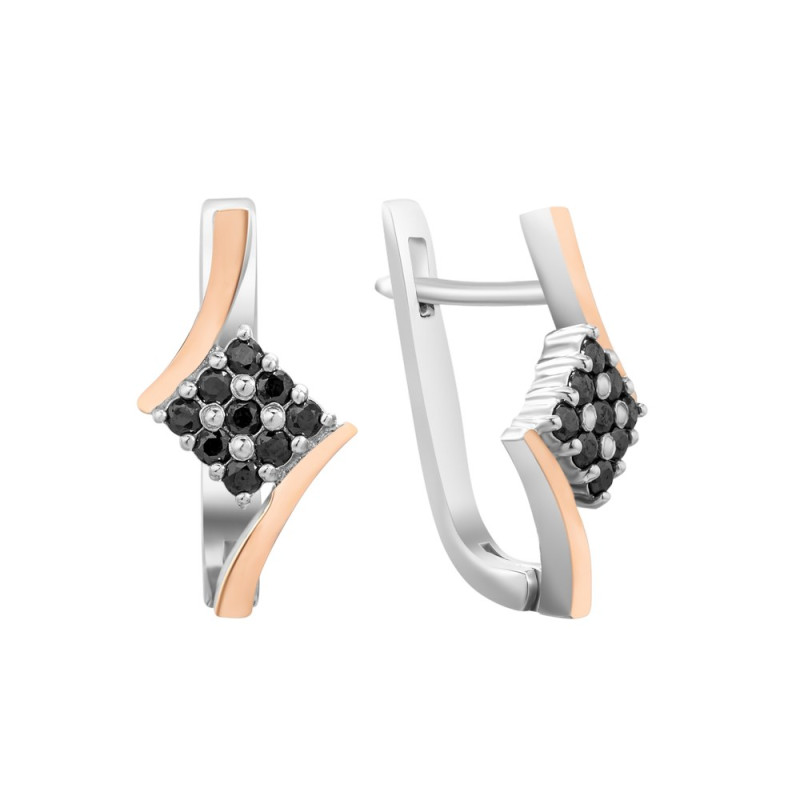 Silver earrings with cubic zirconia Blanka-20