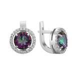 Срібні сережки з фіанітом Madlen-8110