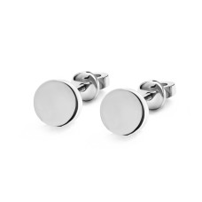 Silver earrings in the style of minimal S017