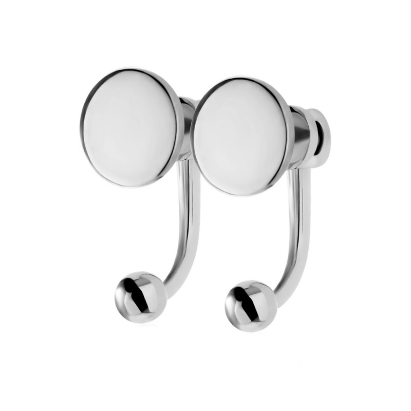 Женские серебряные серьги в стиле минимал S022