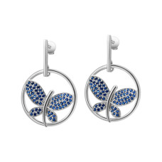 Earrings with cubic zirconia S104-31