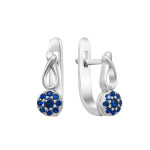 Срібні сережки з фіанітом B029CZ-31