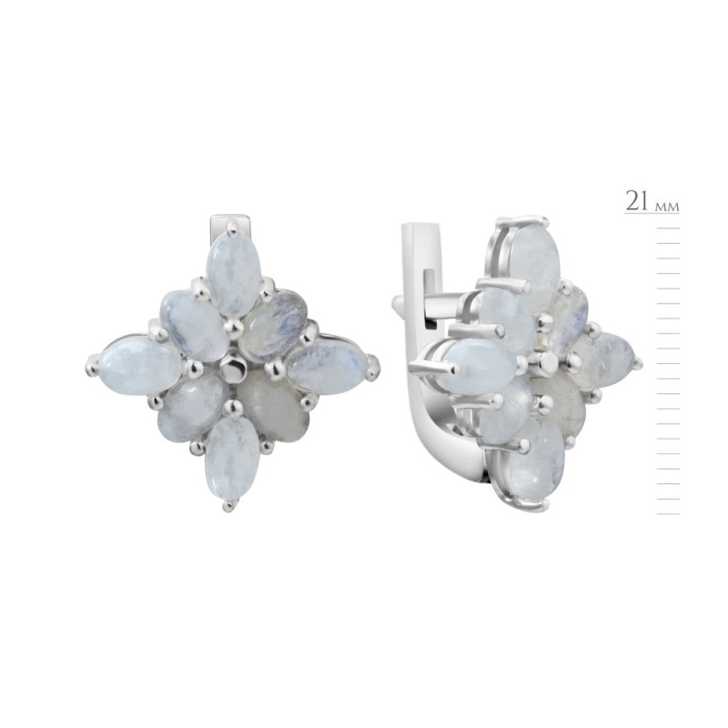 Silver Moonstone Earrings 172-89