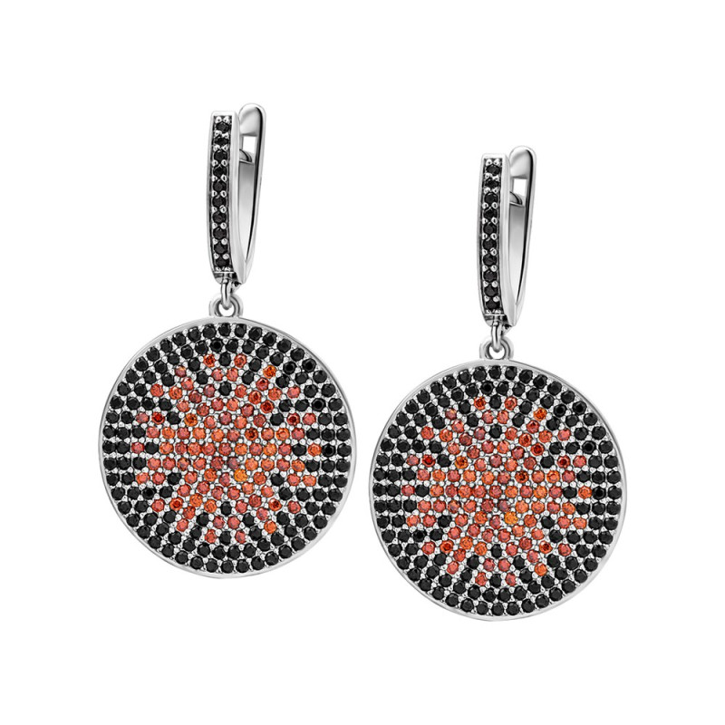 Срібні сережки з фіанітом S107-4120