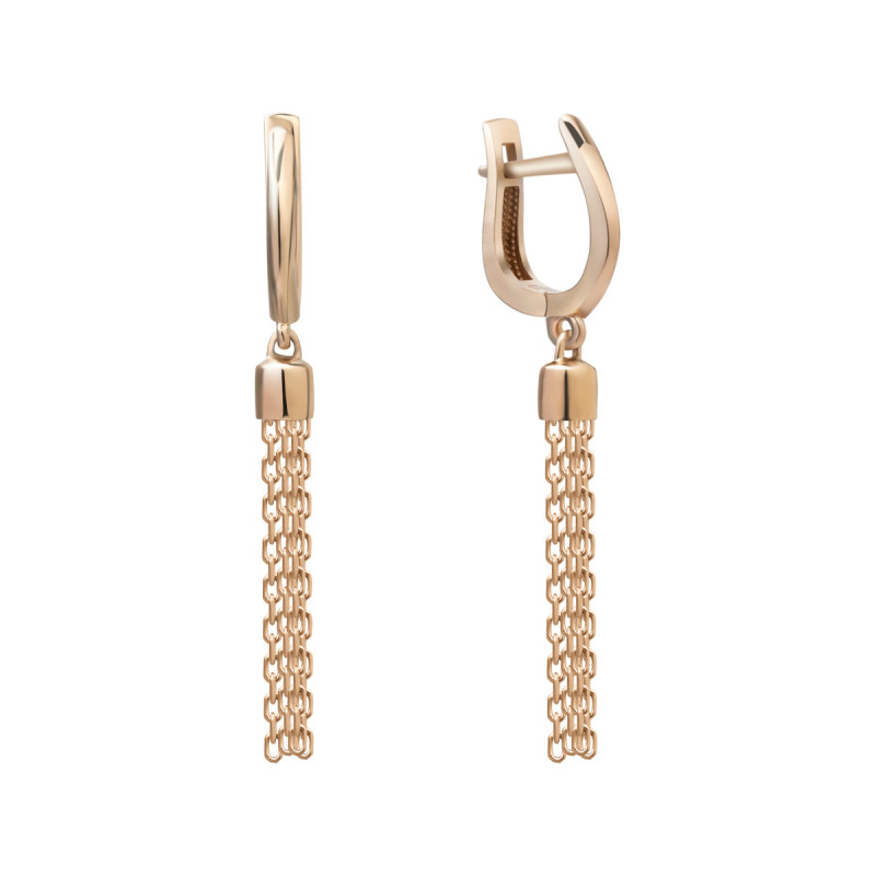 Gold earrings G009