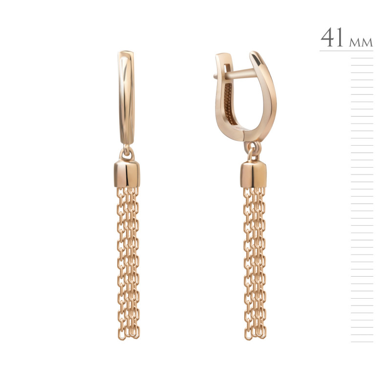 Gold earrings G009
