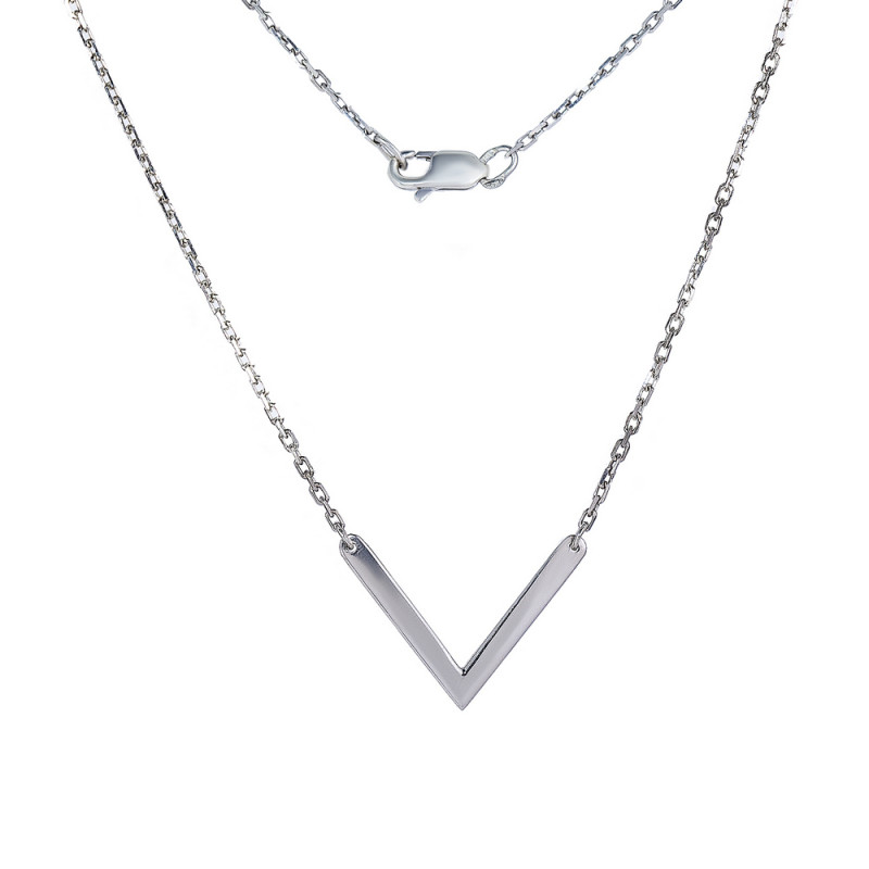 Серебряное колье Future