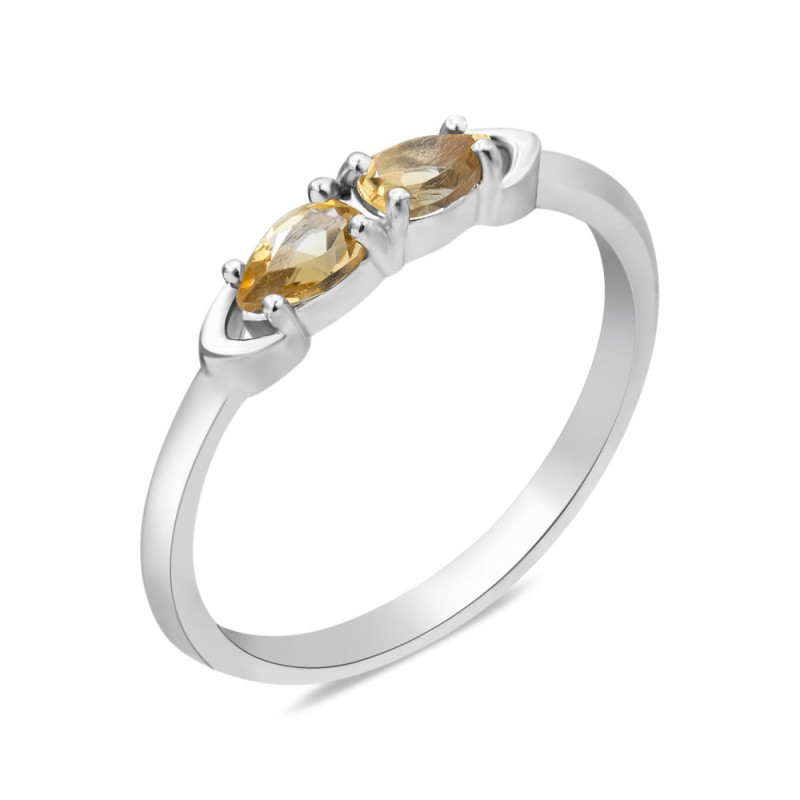 Срібна каблучка з цитрином 025-54