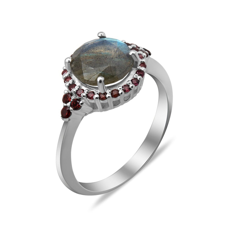 Каблучка з лабрадоритом 048-8841