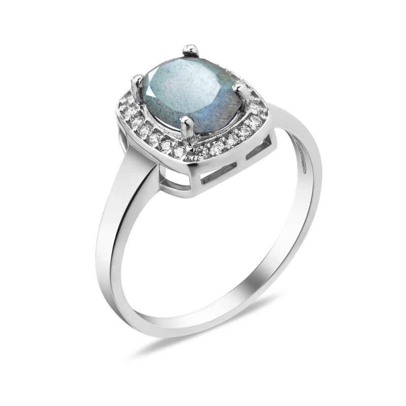 Серебряное кольцо с лабрадоритом 060-8810