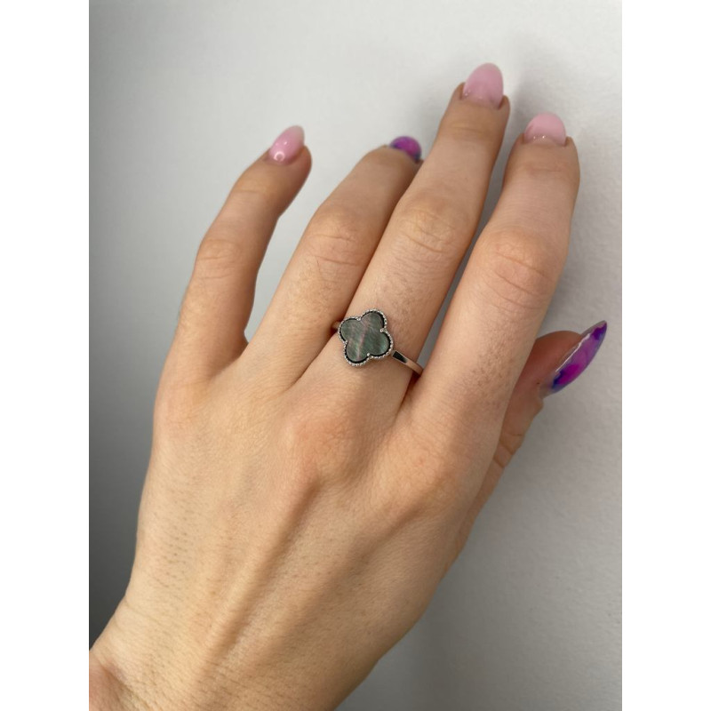 Срібна каблучка з перламутром S122-91