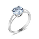 Срібна каблучка з аквамарином 003-36