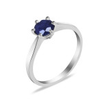 Срібна каблучка з сапфіром 017-31
