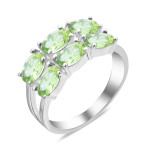 Срібна каблучка з перидотом 024-53