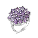 Silver ring with amethyst 179-62