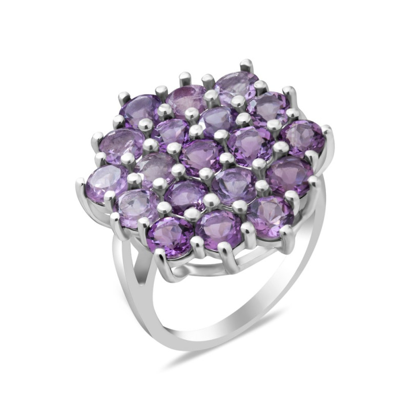 Silver ring with amethyst 179-62