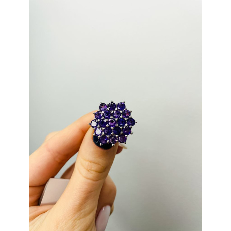 Silver ring with amethyst 179-62