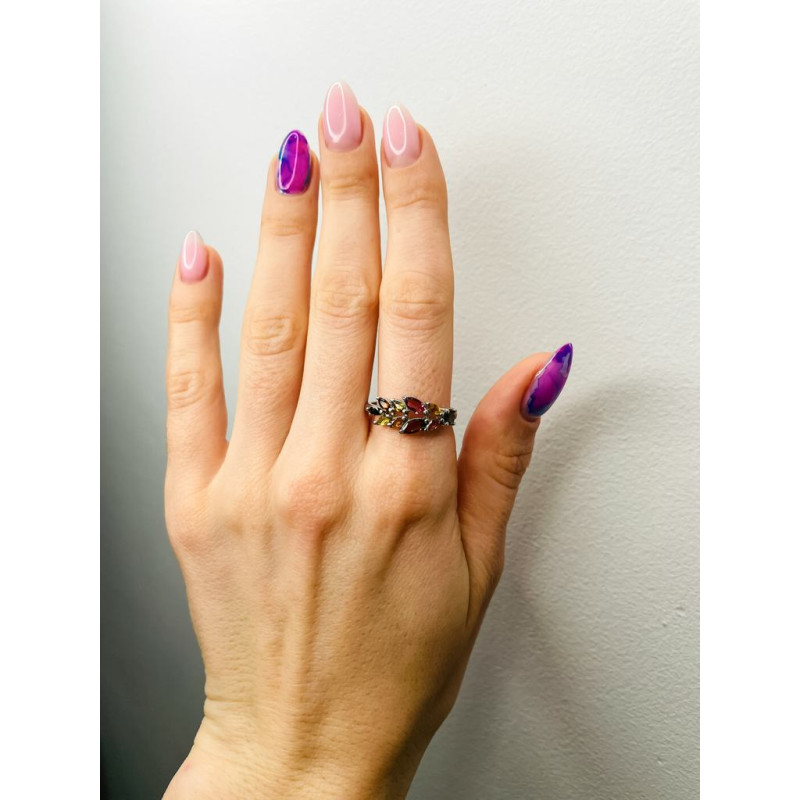 Срібна каблучка з турмаліном 222-65