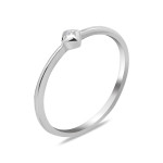 Серебряное кольцо с бриллиантом B026-10