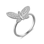 Ring with cubic zirconia S104-10