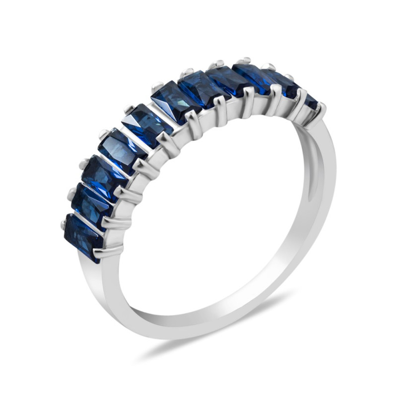 Срібна каблучка з фіанітом S134-31