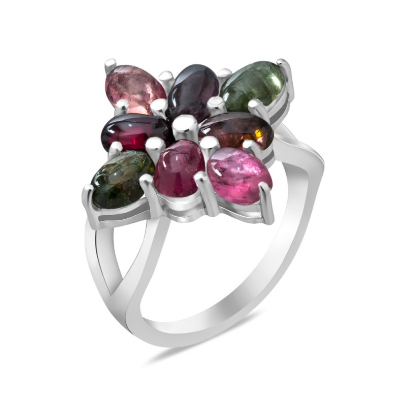 Серебряное кольцо с турмалином 172-65