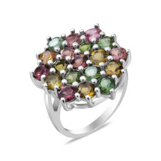 Срібна каблучка з турмаліном 179-65