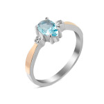 Silver ring with cubic zirconia Latina-3910