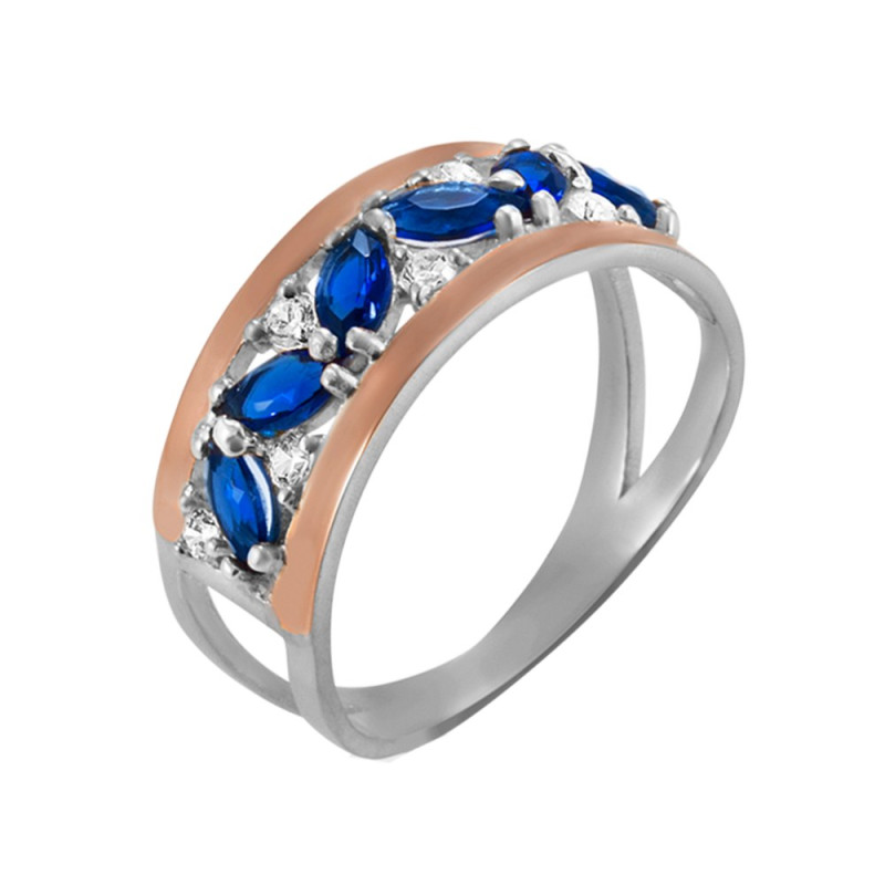 Срібна каблучка з фіанітом Markiza-3110