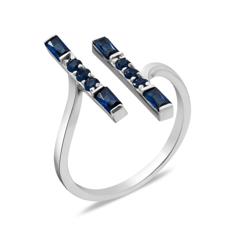 Срібна каблучка з фіанітом S135-31