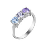 Silver ring with amethyst 046-624539