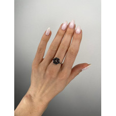 Серебряное кольцо с сапфиром 148-3110