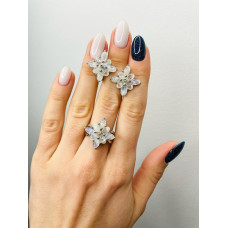 Серебряное кольцо с лунным камнем 172-89