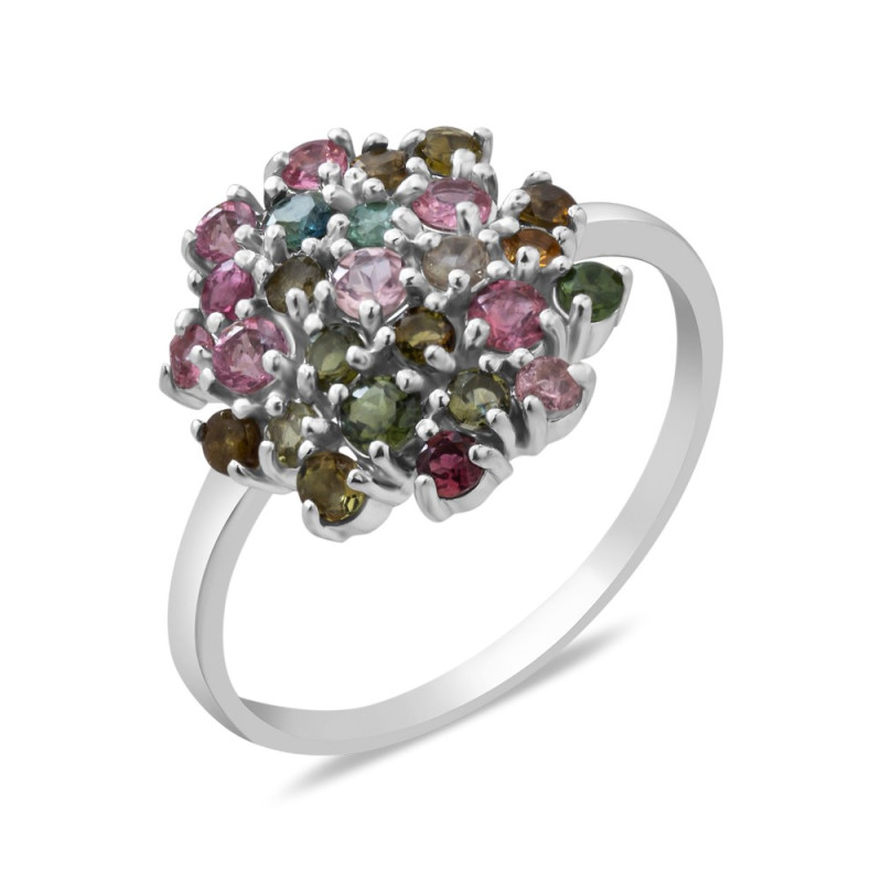 Срібна каблучка з турмаліном 205-65