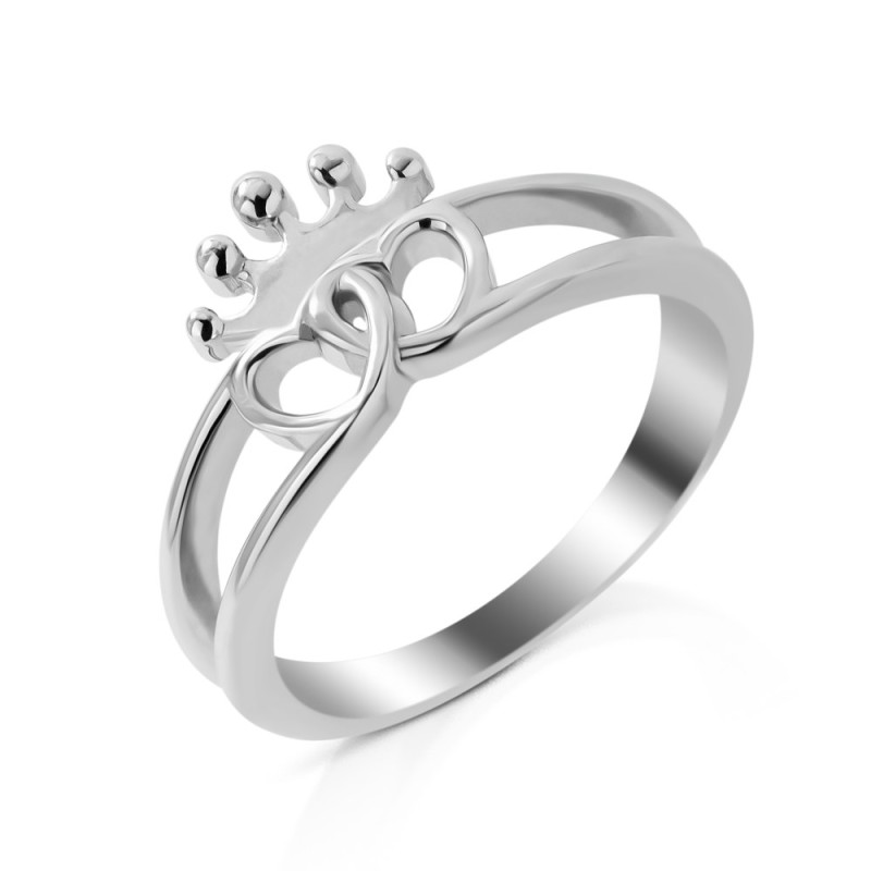 Женское серебряное кольцо в стиле минимал S044