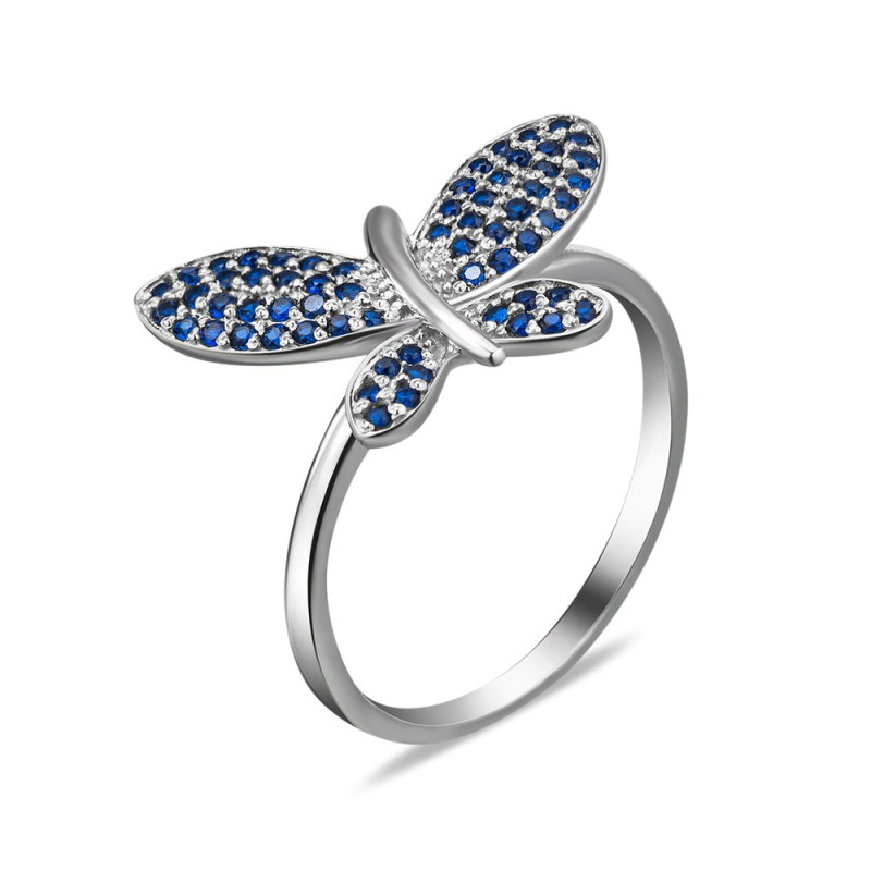 Серебряное кольцо с фианитом S104-31