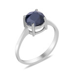 Срібна каблучка з натуральним сапфіром 015-31