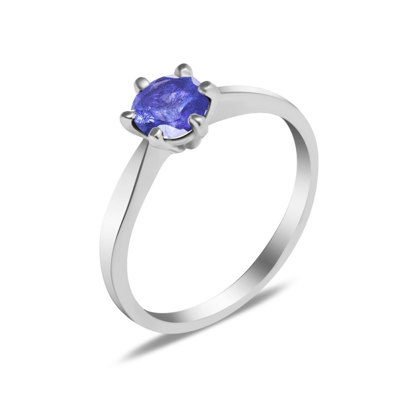 Срібна каблучка з танзанітом 017-35