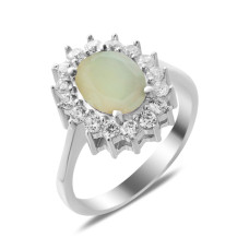 Серебряное кольцо с натуральным опалом 085-5510